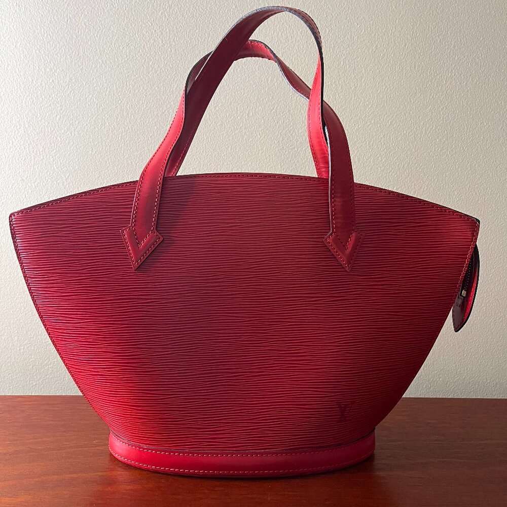 Louis Vuitton Saint Jacques Tote in Red Epi Leather - Comes with COA